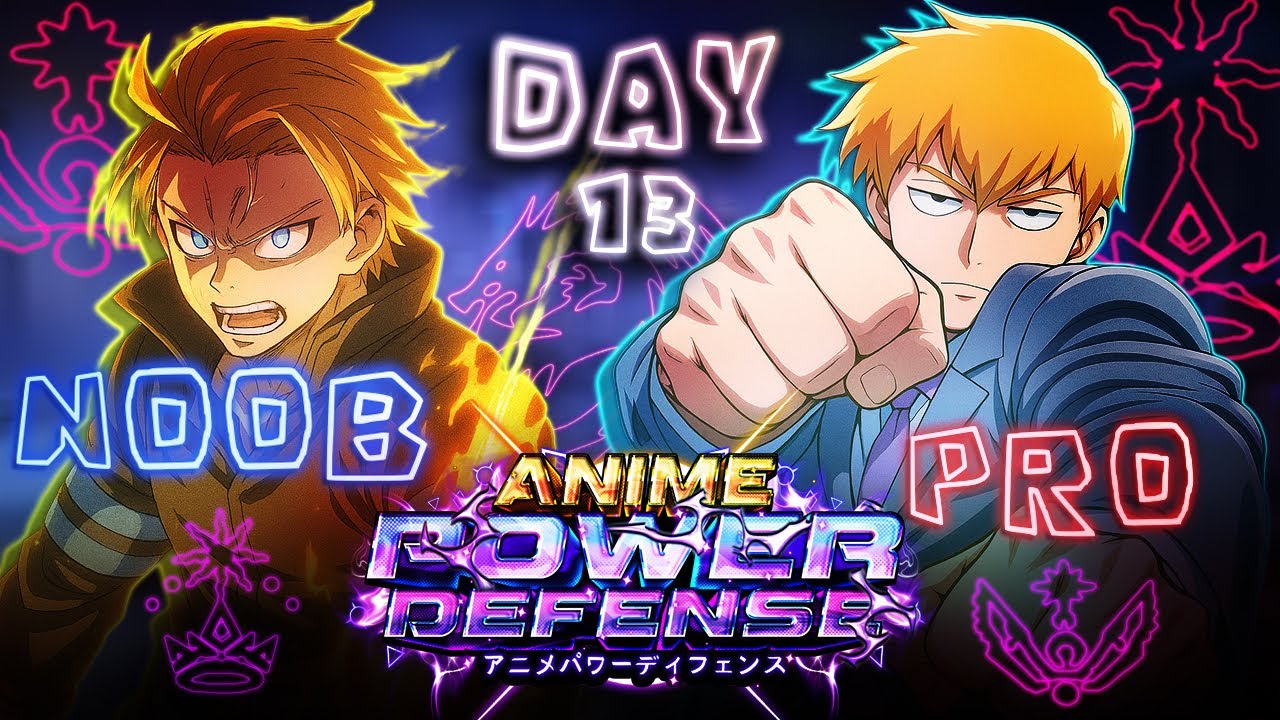 Noob to Pro Day 13 in Anime Power Defense Roblox