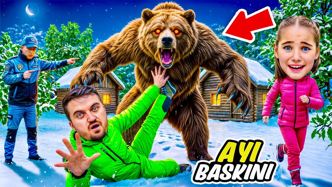 ELİF SİNEM DAĞDA AYILAR BASKIN YAPTI !! GERÇEK AYILARI YAKALADIK !! 