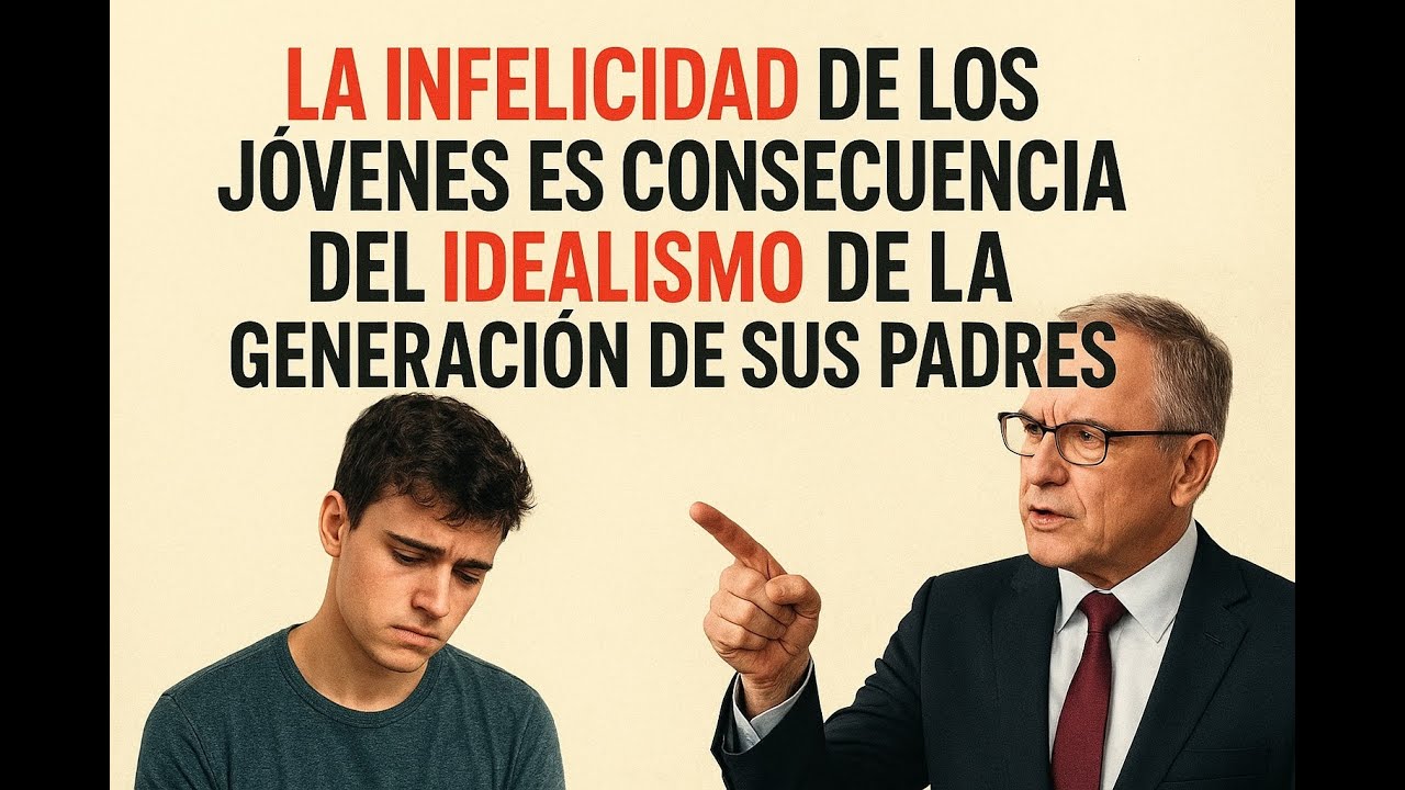 La infelicidad de los jóvenes es consecuencia del idealismo de la generación de sus padres