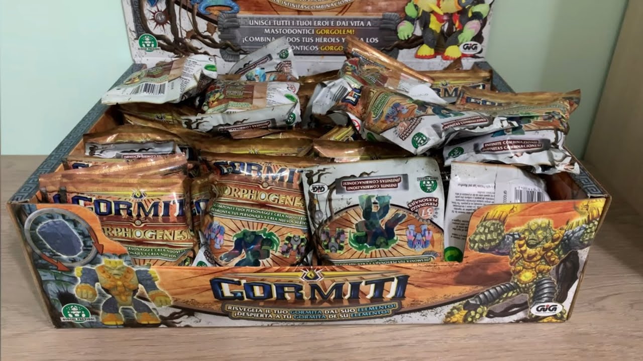 GORMITI MORPHOGENESIS - UNBOXING 50 BUSTINE - GIOCHI PREZIOSI 2012