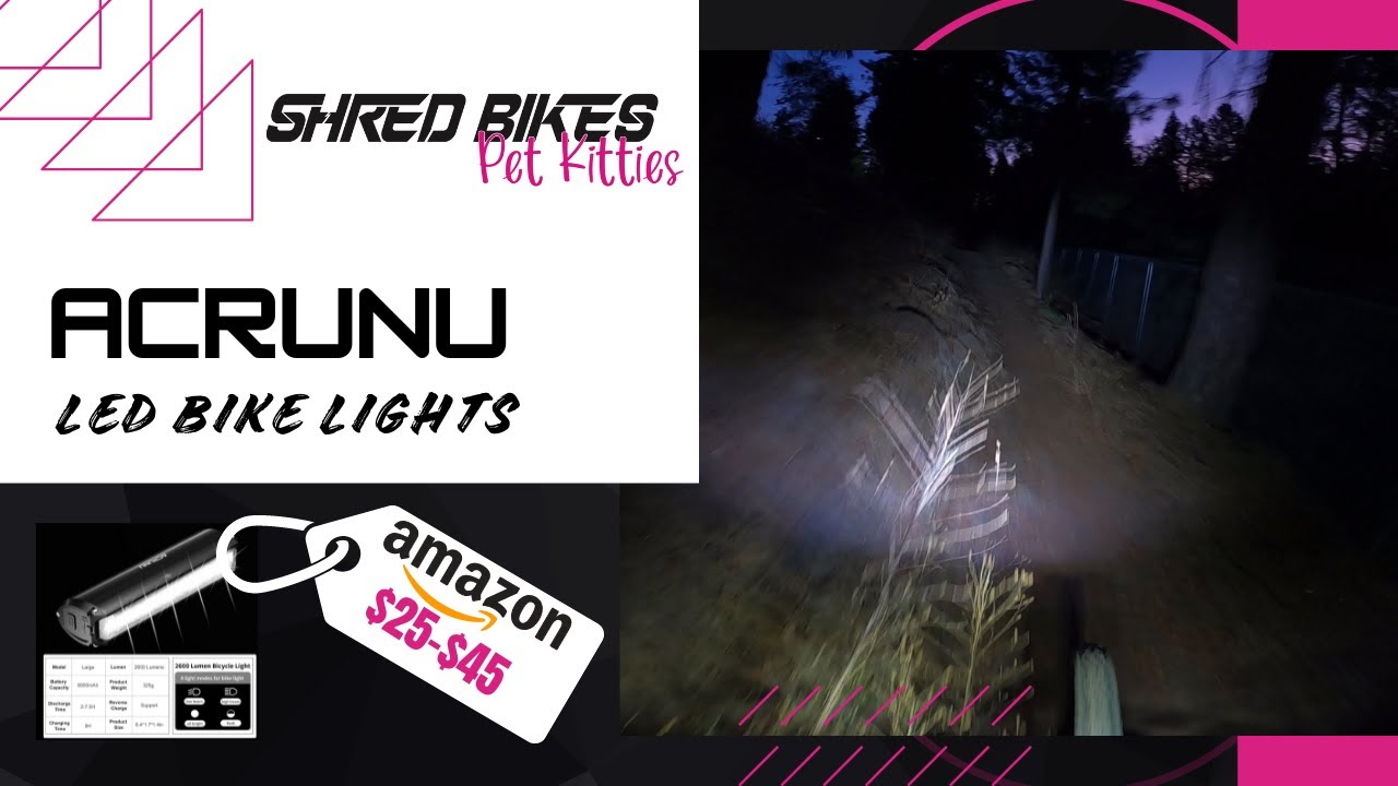 Amazon Acrunu Bike Light Review and Test