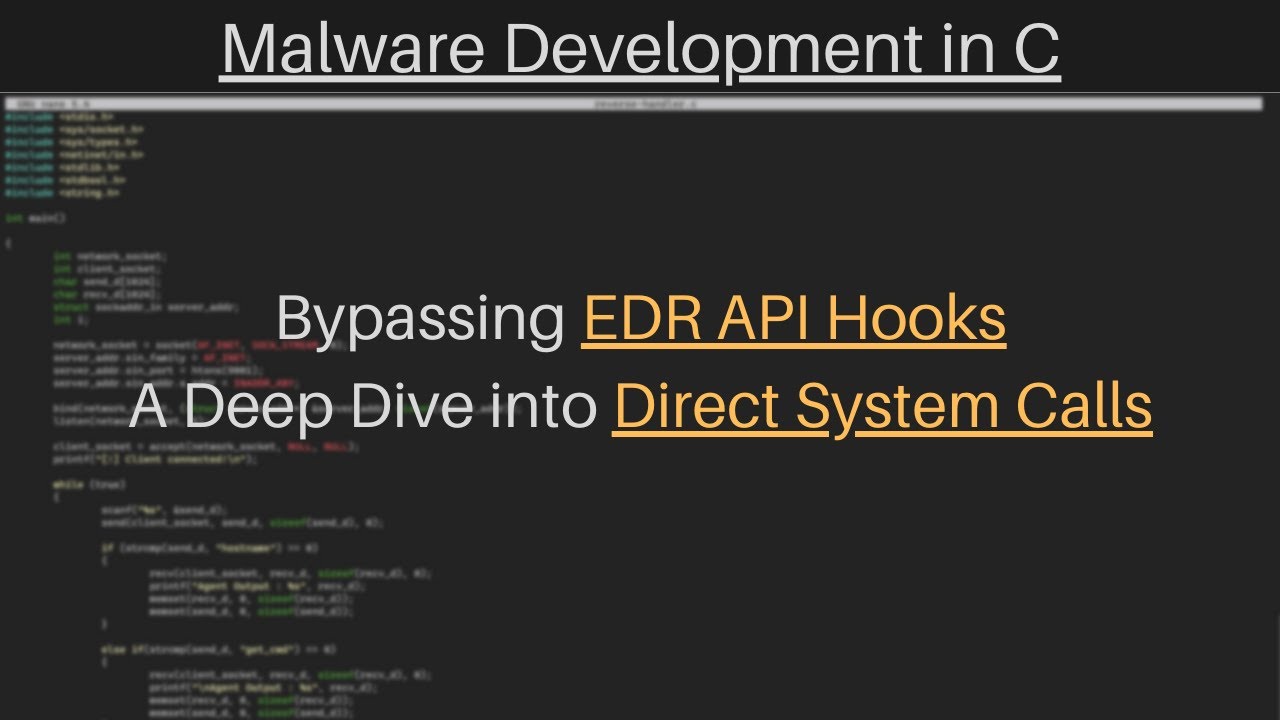 Обход API-перехватчиков AV/EDR | Подробный анализ прямых системных вызовов | Тестирование на прон...
