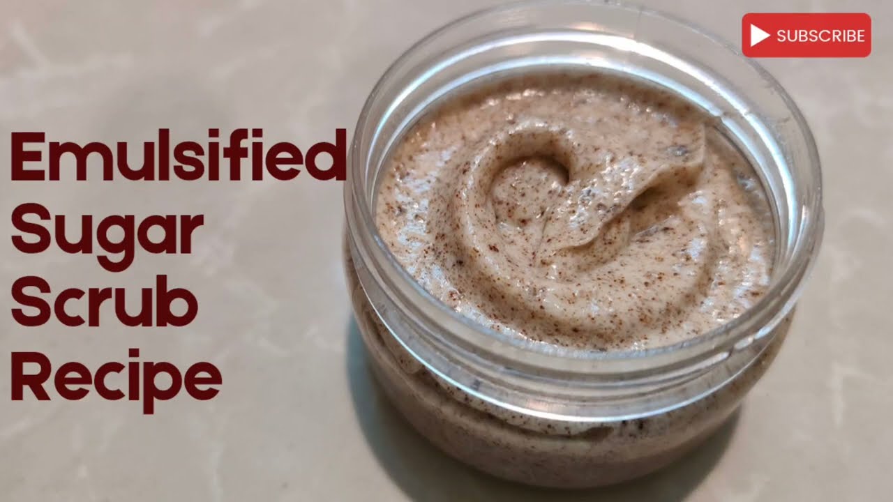 DIY Emulsified Sugar Scrub (NO Oily Residue!) + Coffee body Scrub homemade for Cellulite