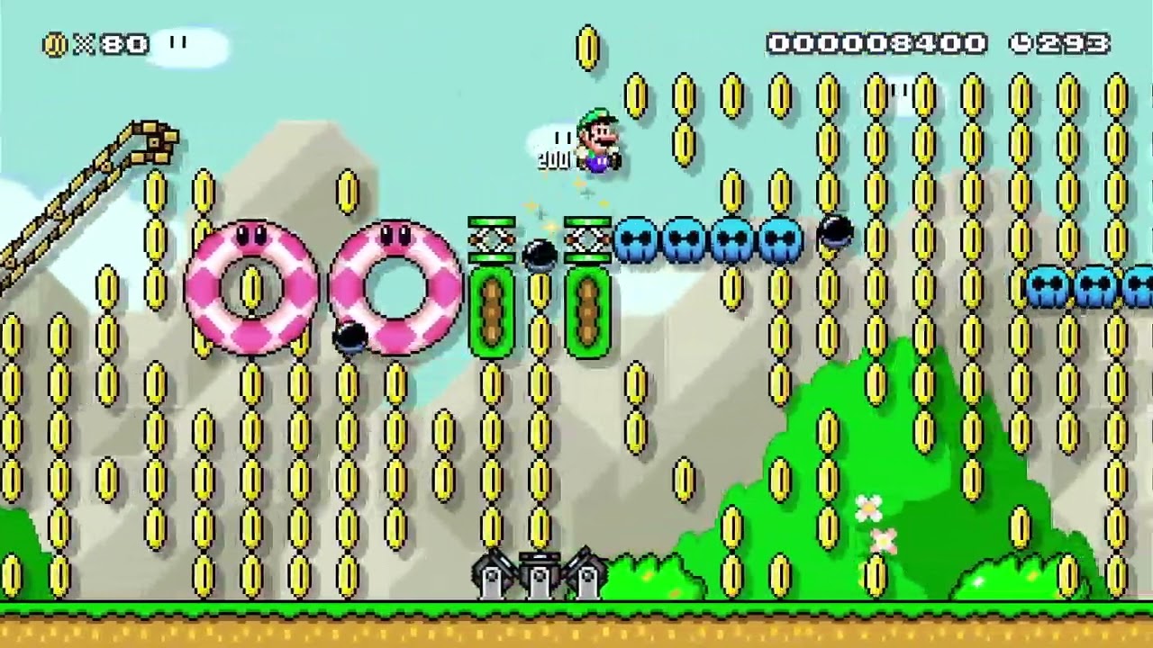 Mario Maker 2: 666 coin run walkthrough