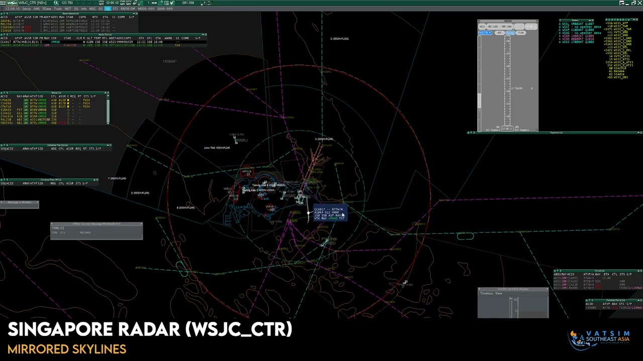 Mirrored Skylines // Singapore vACC // VATSIM