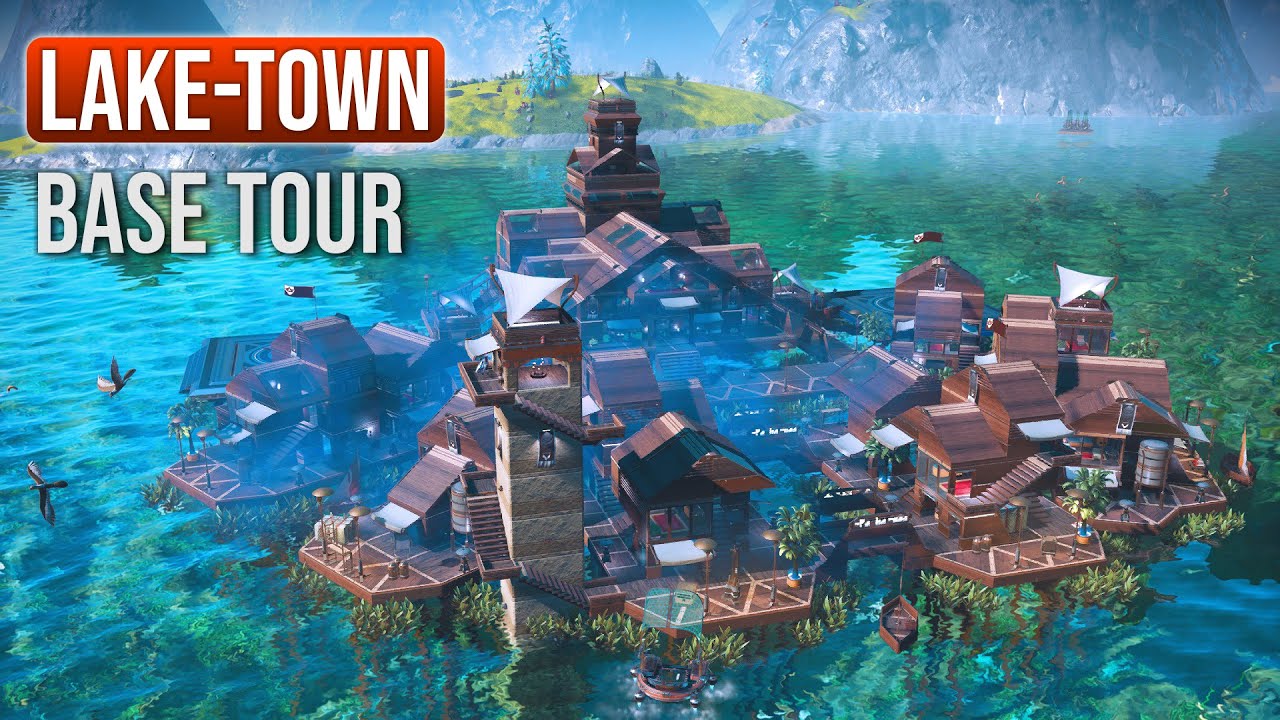 Lake-town, a fishing base - No Man's Sky