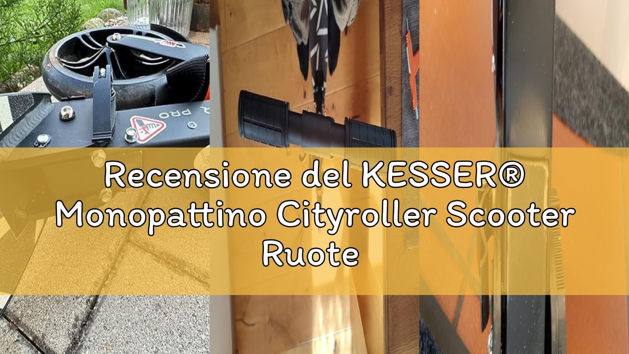 Recensione del KESSER® Monopattino Cityroller Scooter Ruote da 205 mm PU Big Wheel - PRO-S con Doppi