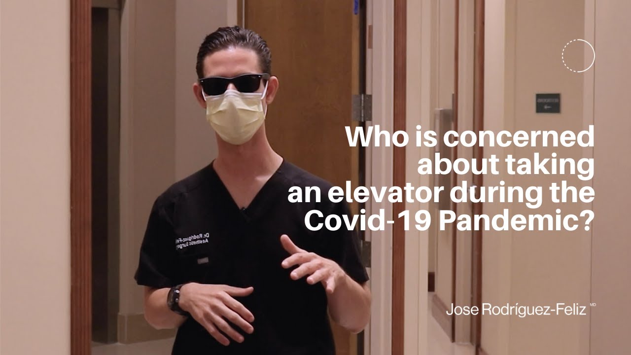 Who is concerned about taking an elevator during the Covid-19 Pandemic?