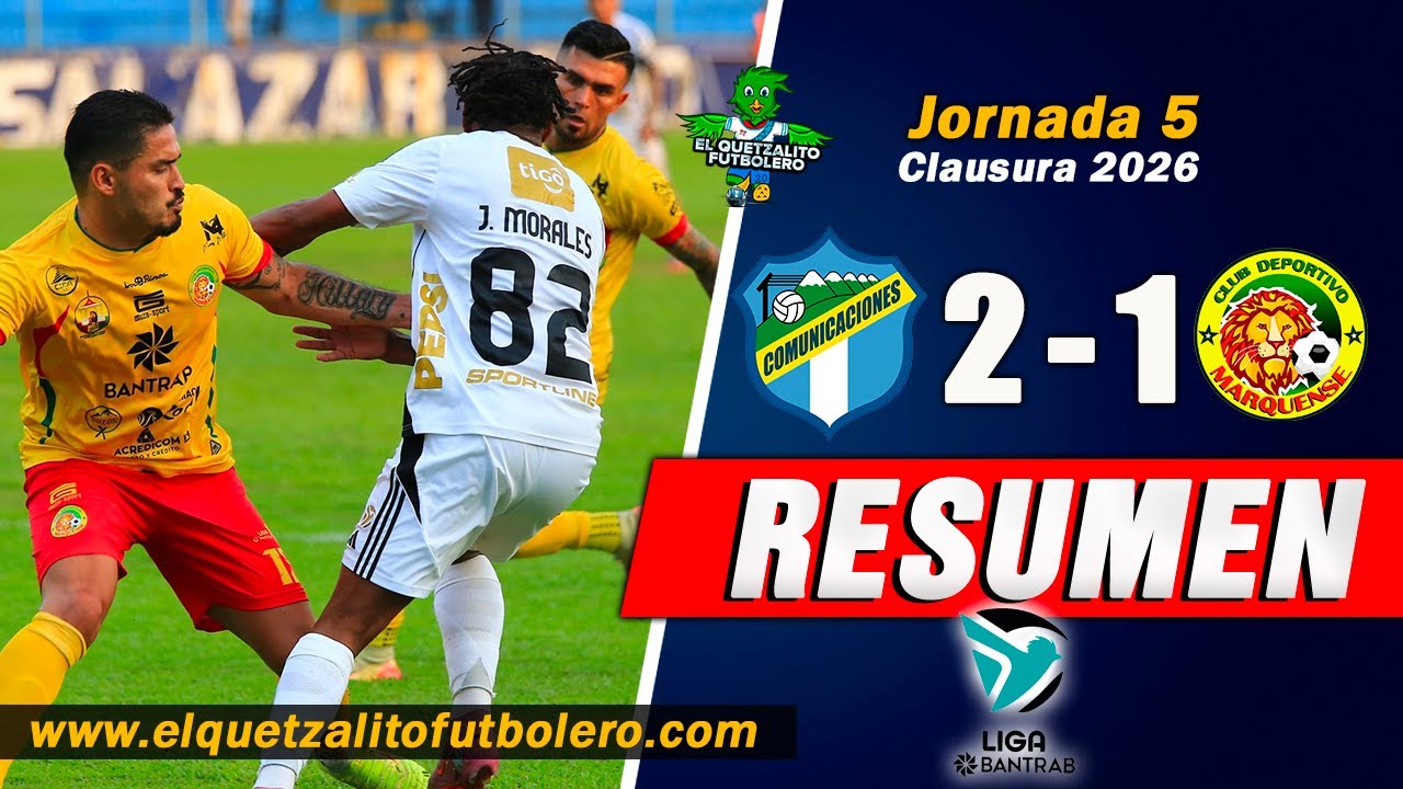 REMONTADA CREMA/ Comunicaciones 2 vs Marquense 1 / Jornada 5 Torneo Clausura 2025 -RESUMEN-