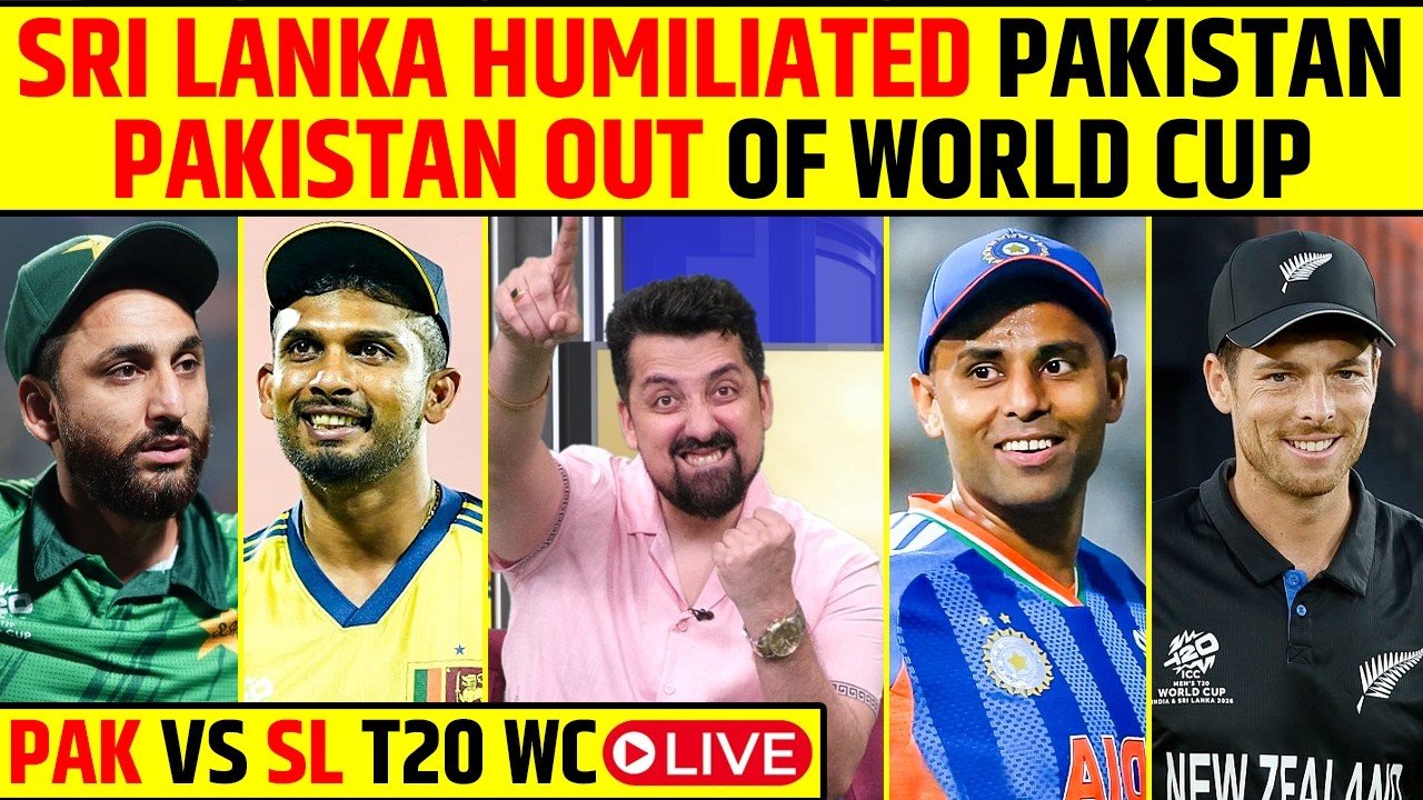 🔴PAK VS SL LIVE: CAN PAKISTAN DO MIRACLE VS SL? BABAR AZAM TO BE DROPPED? #t20worldcup2026