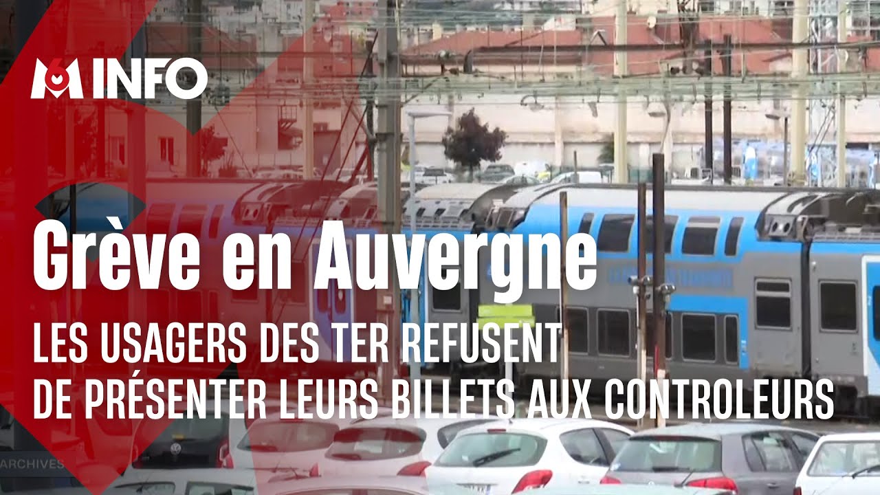 Grève des usagers des TER en Auvergne