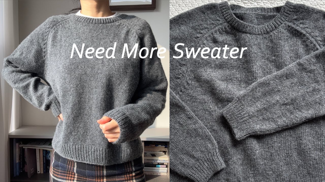 Knitting🩶니드모어스웨터🩶나도모어너도모어모두모어