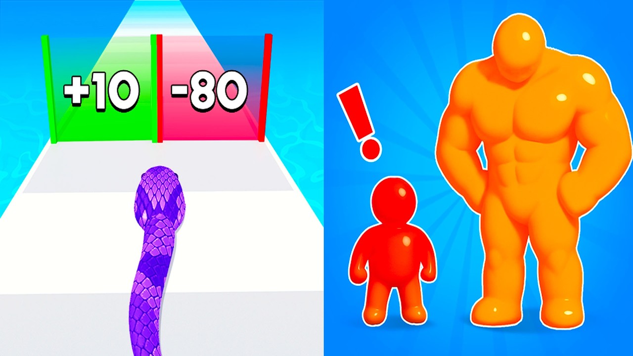 Snake Run Race vs Tall Man Run || Epic GOAT Gameplay 🔥 Max Funny Walkthrough (Android, iOS) EP 36