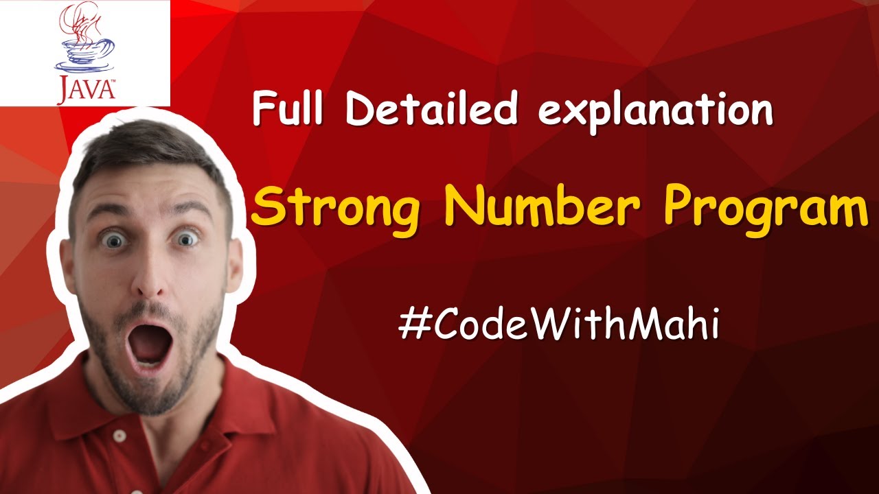 ||Strong number Program||Java made easy || CodeWithMahi||