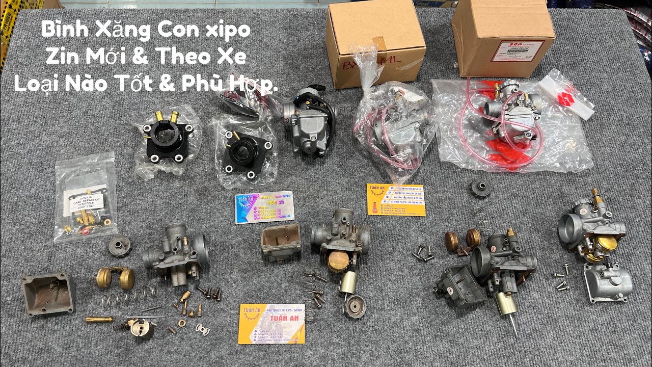 Bình Xăng Con Dành Cho Xipo/Satria. Có Những Loại Nào? Theo Xe & Zin Mới Nên Chọn Loại Nào?