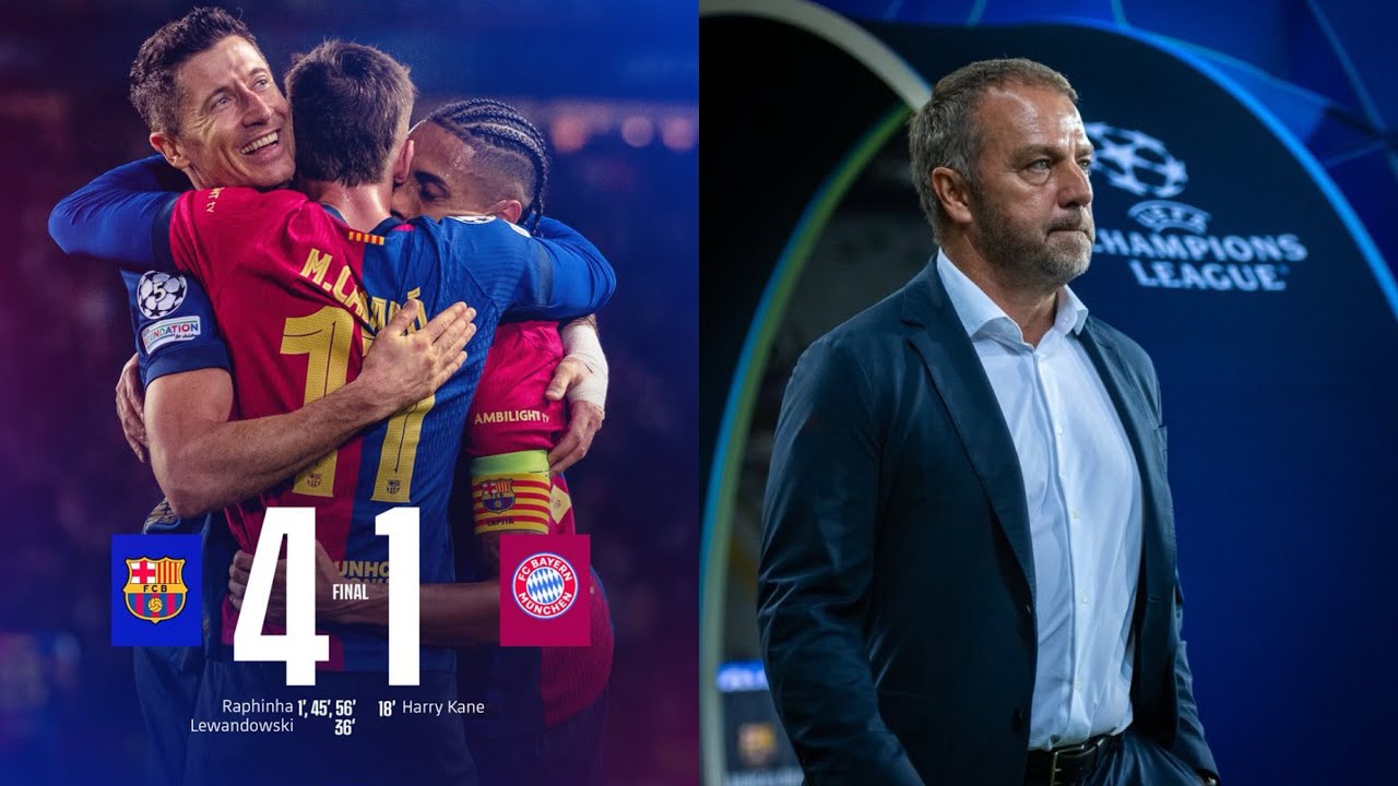 BARCELONA TRASHES BAYERN MUNICH 4-1 | RAPHINHA HATTRICK & MOTM