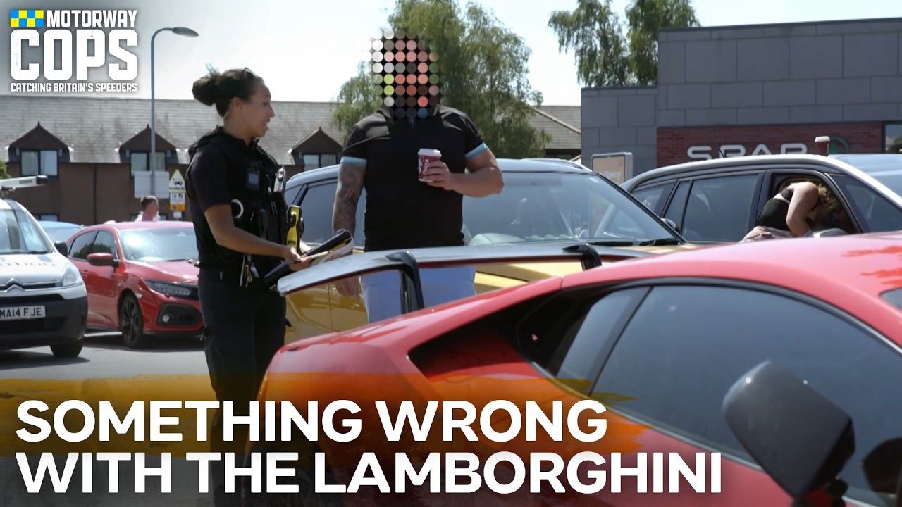 Lamborghini Driver GETS THE TICKET! | Motorway Cops