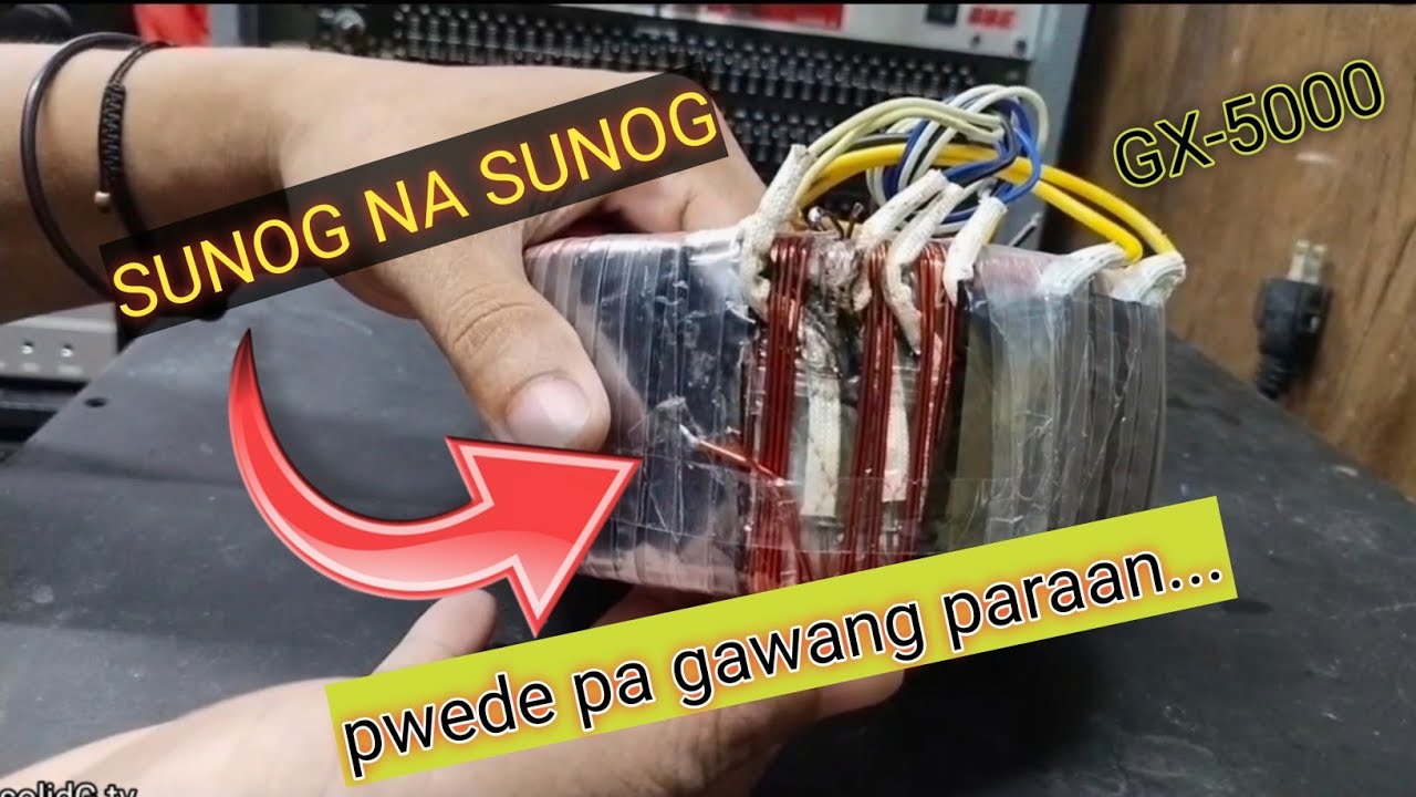 HOW TO REPAIR, BURNED WINDING of transformer(Tagalog)