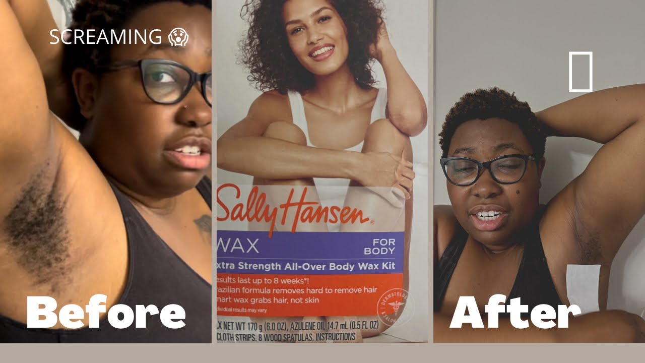 UNDERARM WAXING AT HOME❗️❗️❗️Sally Hansen For Body Wax Kit| EPIC FAIL❗️SCREAMING| PAIN