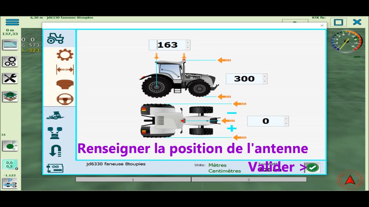 AgOpenGPS (tuto) V5 (V6)  | Exemple des étapes initiales de réglages de  la V5 | WAS & Motor
