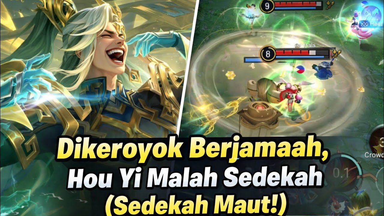 Niatnya Nge-Gank Hou Yi, Malah Jadi Donatur Gold Abadi #honorofkings 