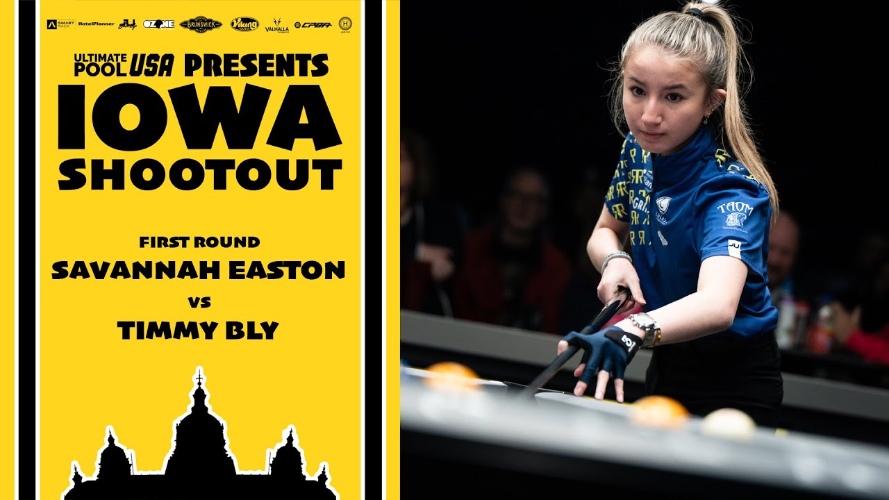 Ozone Billiards Iowa Shootout | First Round | Savannah Easton vs Timmy Bly