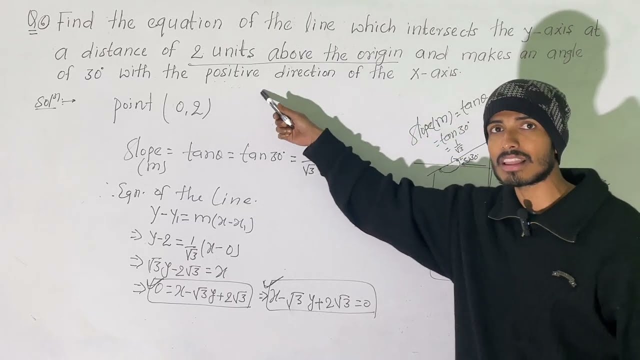 Class 11th MATH 🥰 | STRAIGHT LINE 📚 |Ex-10.2  Q6 | NCERT |सरल रेखा 📖| JEE/NEET (Pre-planning)|Trick 