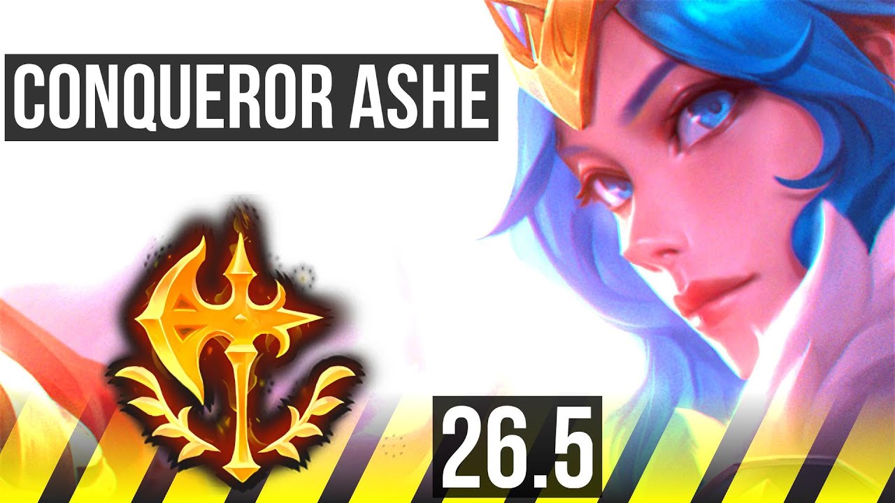 ASHE & Nami vs YUNARA & Nautilus (ADC) | Conqueror, 40K damage | NA Master | 26.5