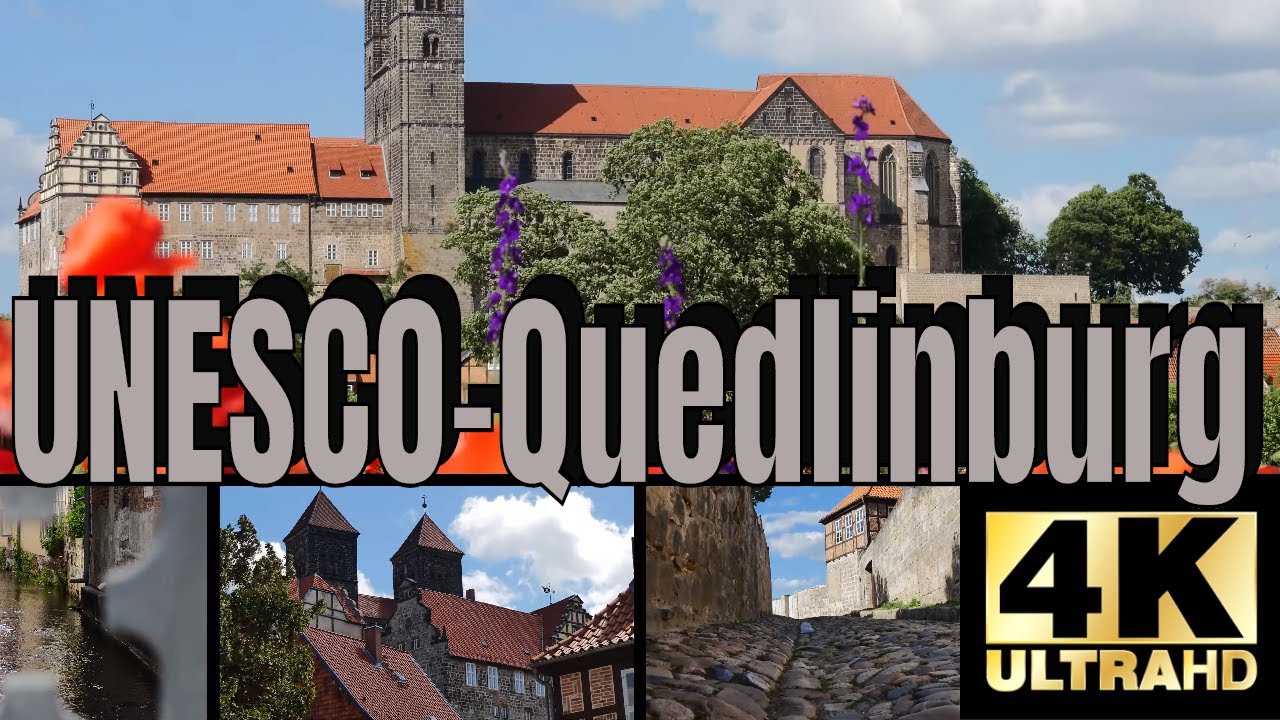 4k!!! UNESCO-Welterbestadt: Quedlinburg  ..die historische Altstadt von oben! [Luftaufnahmen]!