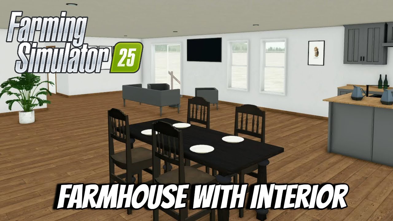 Farmhouse With Interior - Released 15/09/2025 - Farming Simulator 25 FS25 XBOX