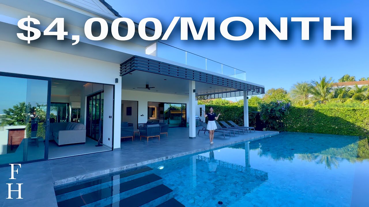 130,000 THB ($4,000) Per Month 5 Bedroom Villa in Hua Hin, Thailand