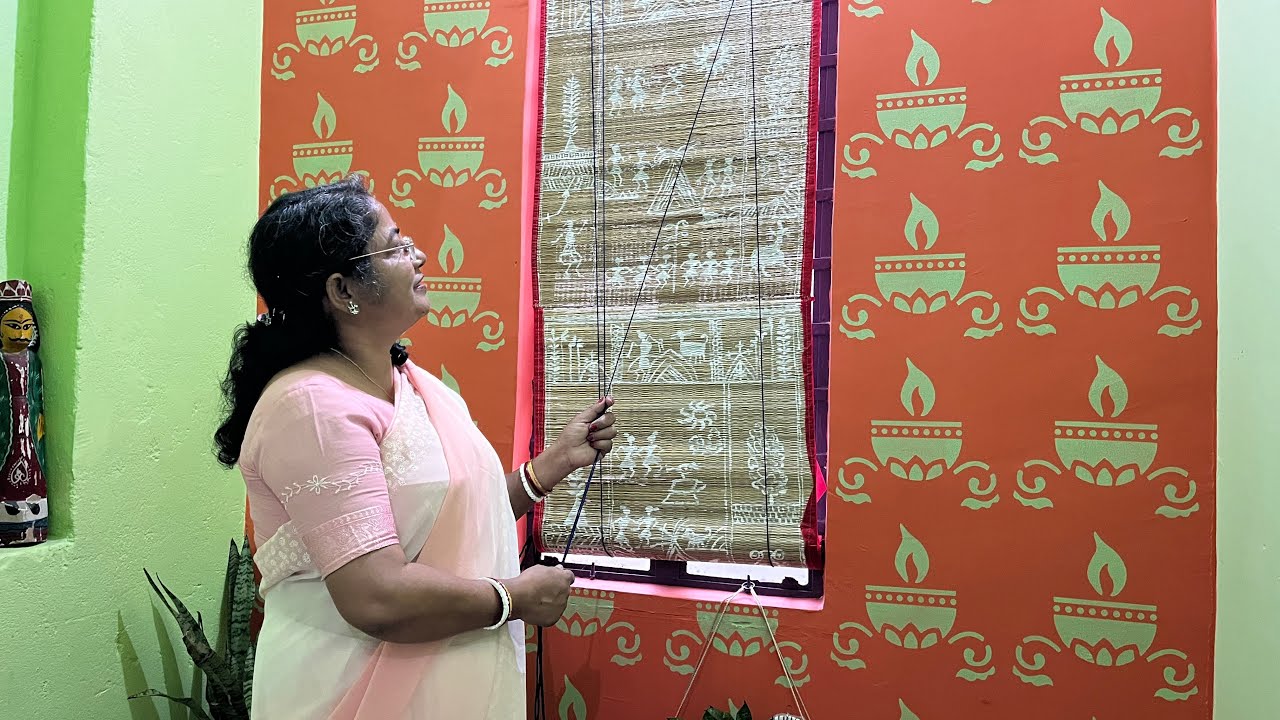 মাদুরটা দিয়ে কি বানালাম /summer special জানালার চিক /পর্দা টা কেমন হয়েছে @GhareBaire1 