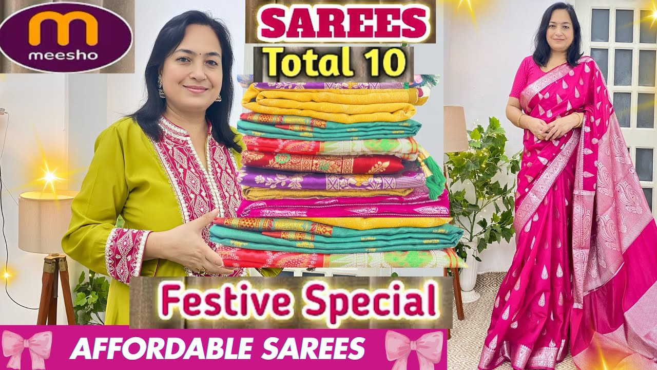 💥Meesho Affordable Saree Haul ✨ Look Royal in Budget! #ashigautam  #Meesho saree 