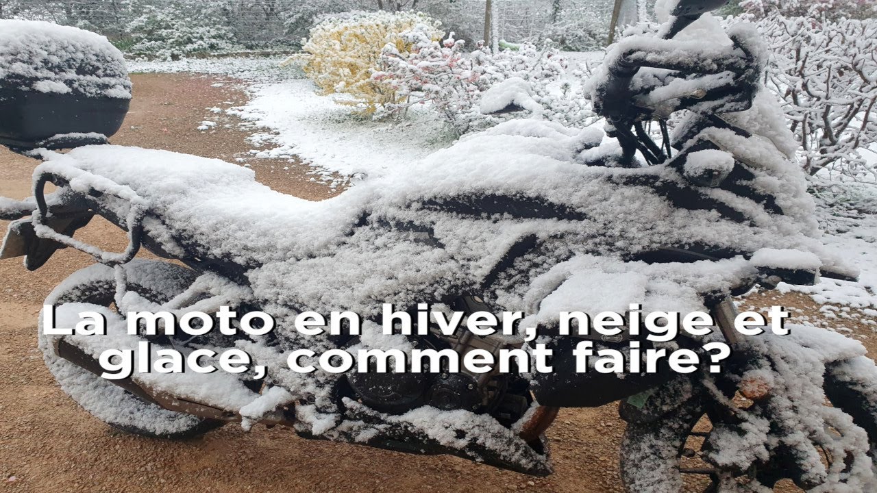 La moto en hiver, neige et glace, comment faire?