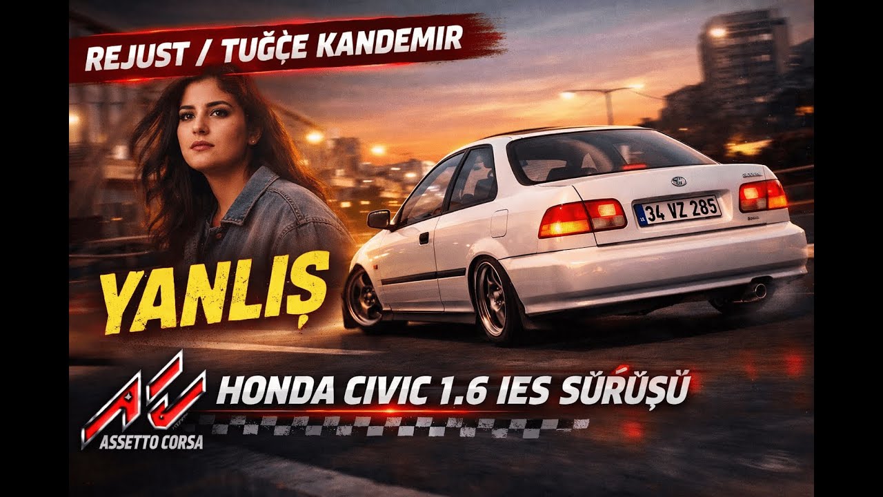 REJUST / Tuğçe Kandemir - Yanlış Asetto Corsa Honda Civic 1.6 İES