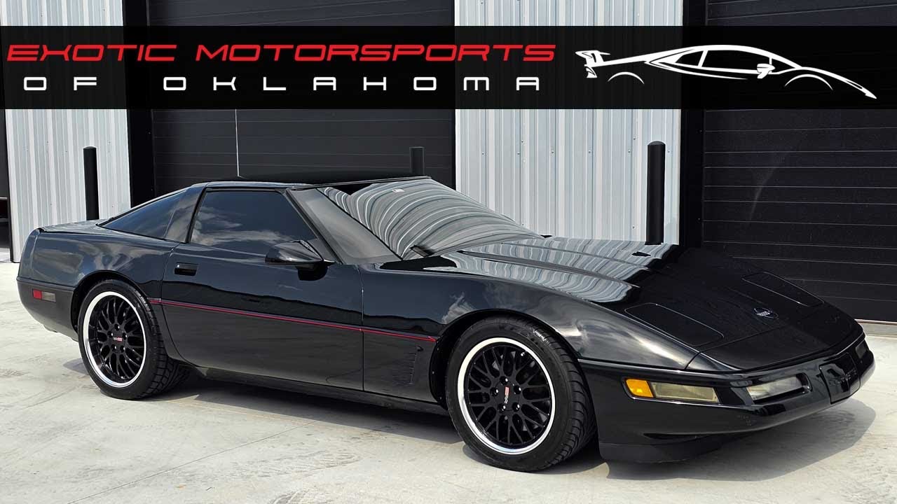 C1436 1995 CHEVROLET CORVETTE WITH RED INTERIOR - CRAY WHEELS