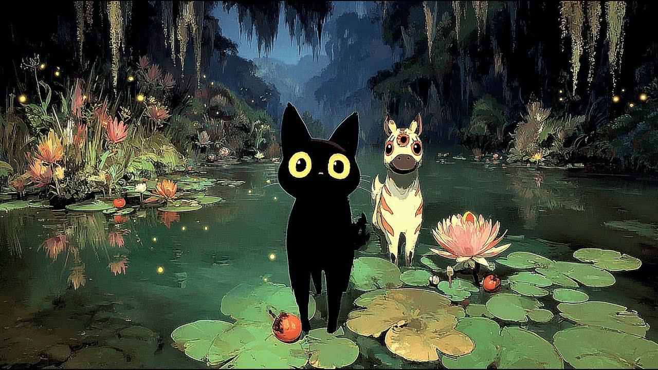 🌙 휴식 구역 | 🐾 반딧불이의 밤 판타지 로파이 음악 | 수면 · 휴식 · 마음 회복  | Fantasy Lofi for Sleep, Study & Relax 🌿