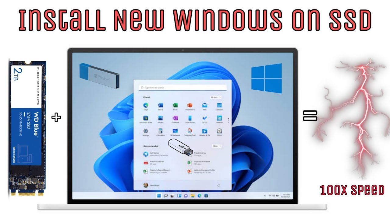 How to fresh install latest windows on ssd (speed 100x) |Flash windows Operating system on ssd|ಕನ್ನಡ