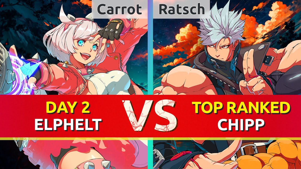 GGST ▰ Carrot (Day 2 Elphelt) vs Ratsch (TOP Ranked Chipp). Guilty Gear Strive