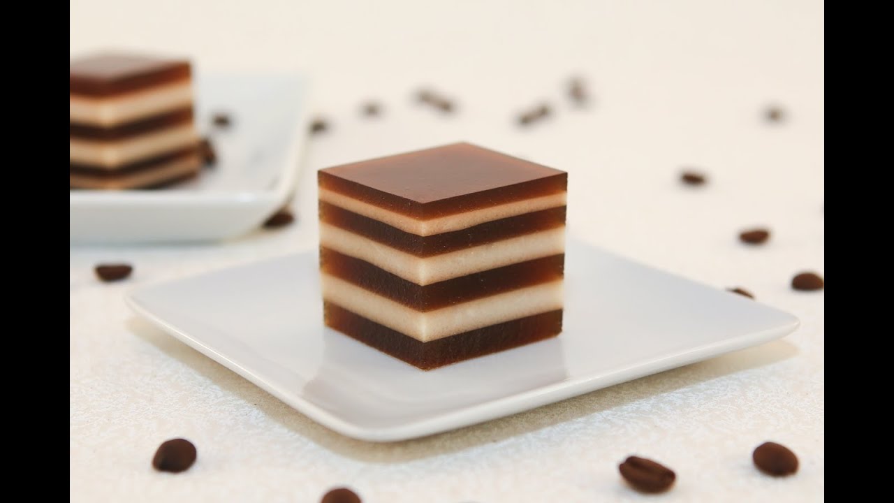 Coffee and Cream Agar Jelly (Thach Ca Phe)
