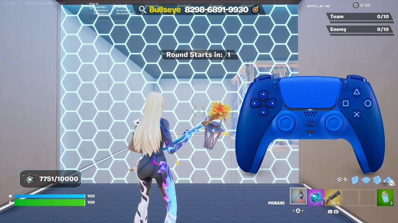 PS5 Controller🎮 Fortnite Piece Control 1v1🎯 Gameplay