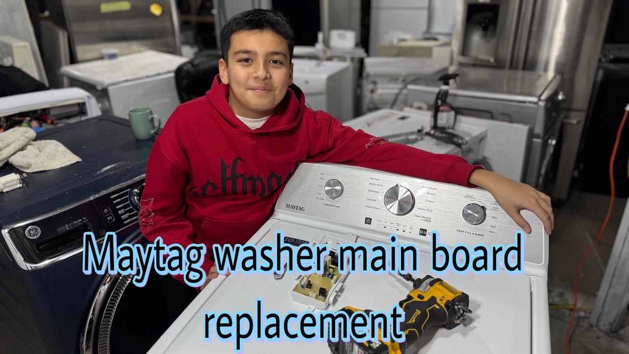 Как заменить главную плату управления стиральной машины Maytag | MVW4505MW0 | W11626074