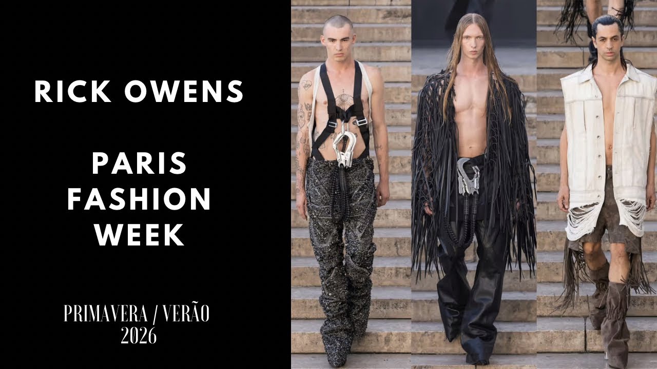 Rick Owens | SS26 - Semana de moda de Paris masculina - Primavera / Verão 2026