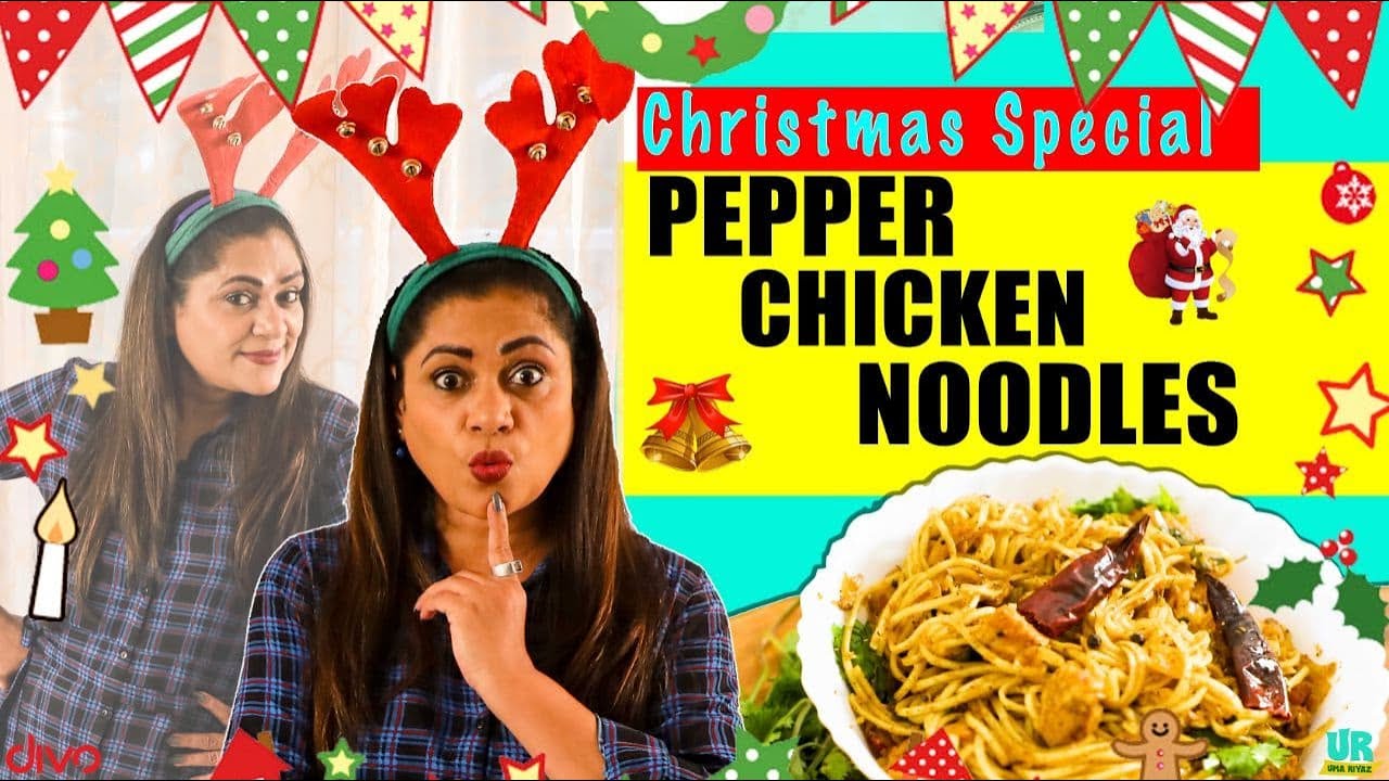 Pepper CHICKEN Noodles Making | Christmas Special Recipe | Uma Riaz