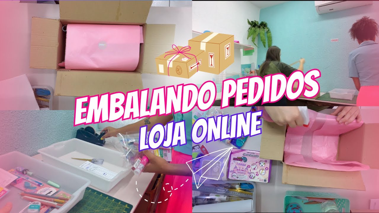 COMO EMBALAMOS OS PEDIDOS DA LOJA ON-LINE??? MOSTRANDO PEDIDOS 🥰