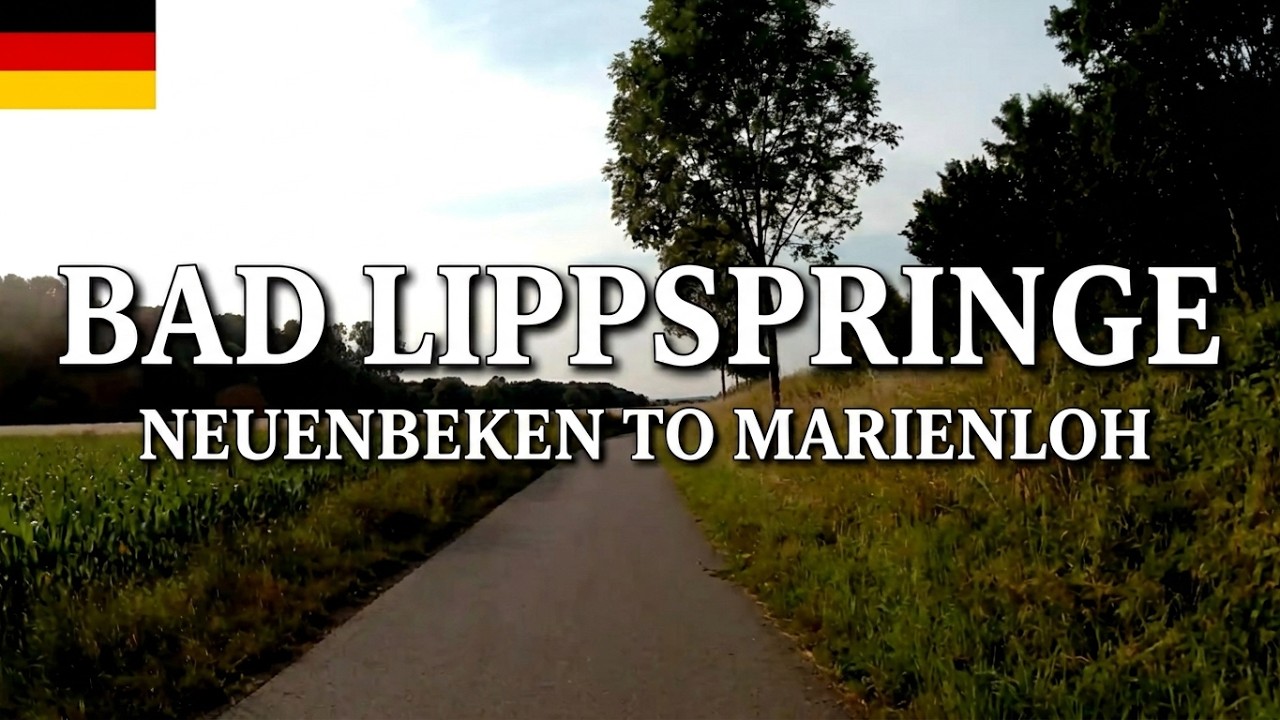 Riding Bicycle From Neuenbeken To Bad Lippspringe And Back To Marienloh