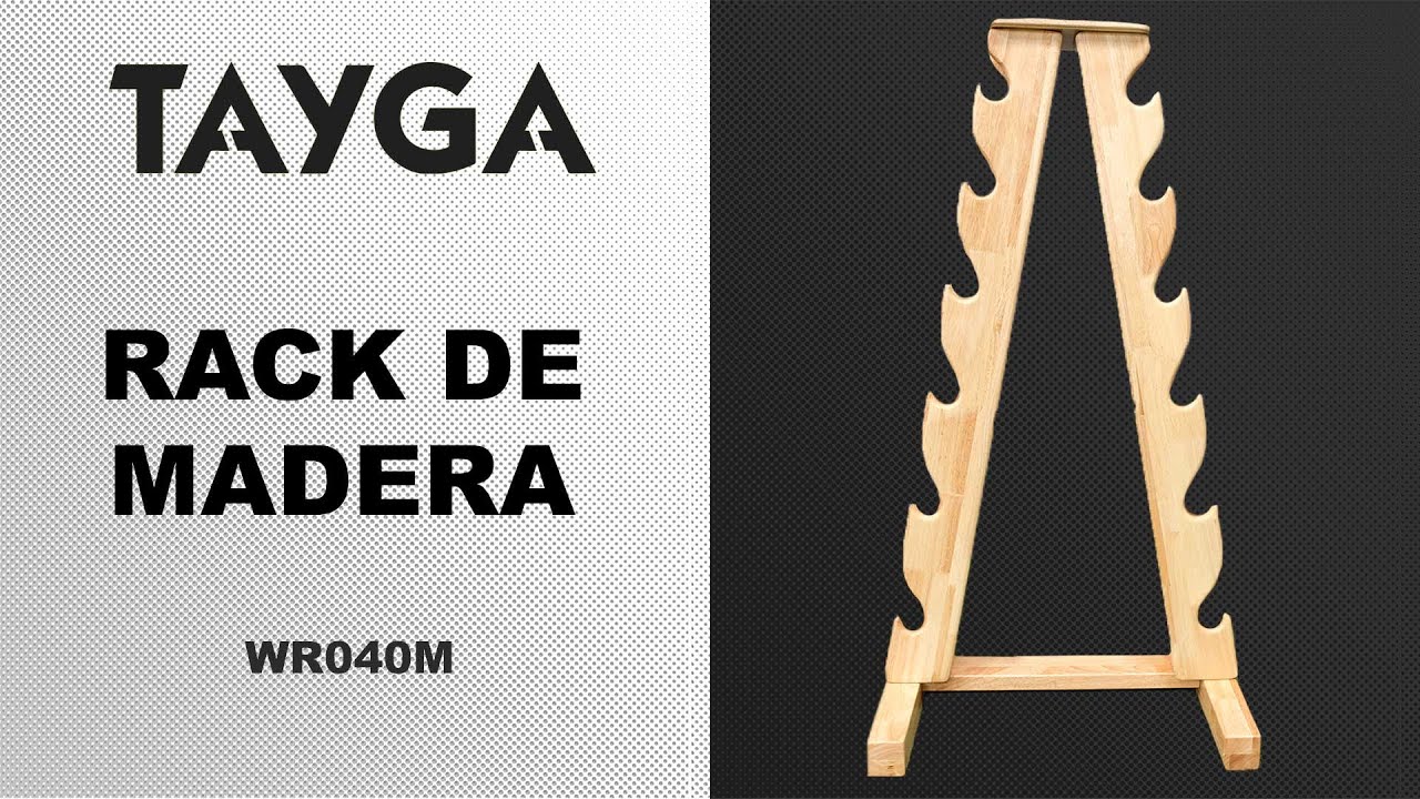 Rack de madera para mancuernas Tayga