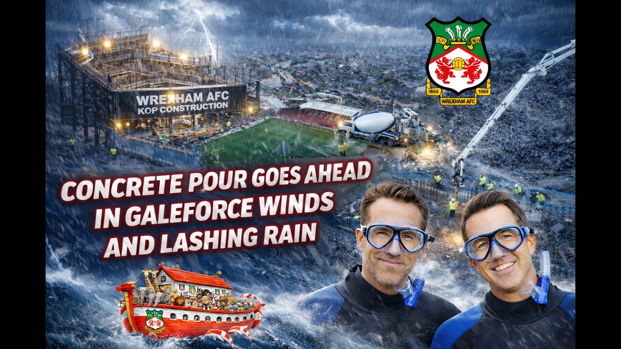 WREXHAM AFC KOP CONSTRUCTION NEWS