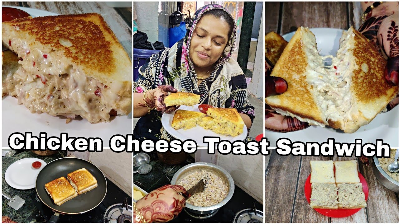 Chicken Cheese Toast Sandwich | Cheesy Sandwich | Aisi Sandwich Banao Ki Bache Se Bade Sab Log Khaye