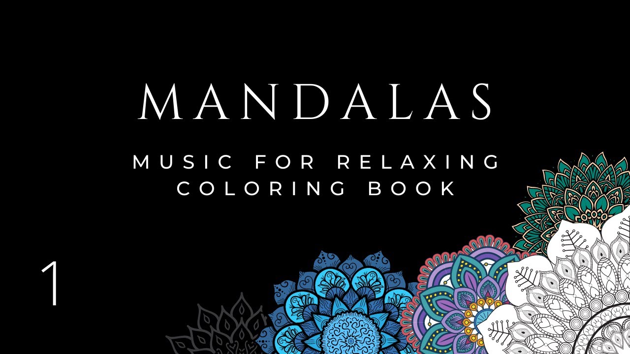 Music for relaxing coloring book - Volume 1, Mandala 1